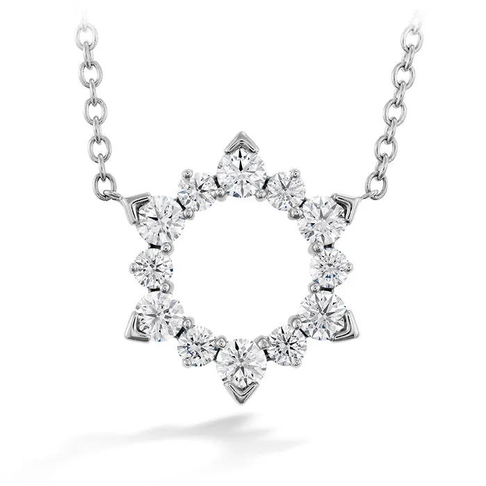 18KW 0.5ct Aerial Eclipse Pendant