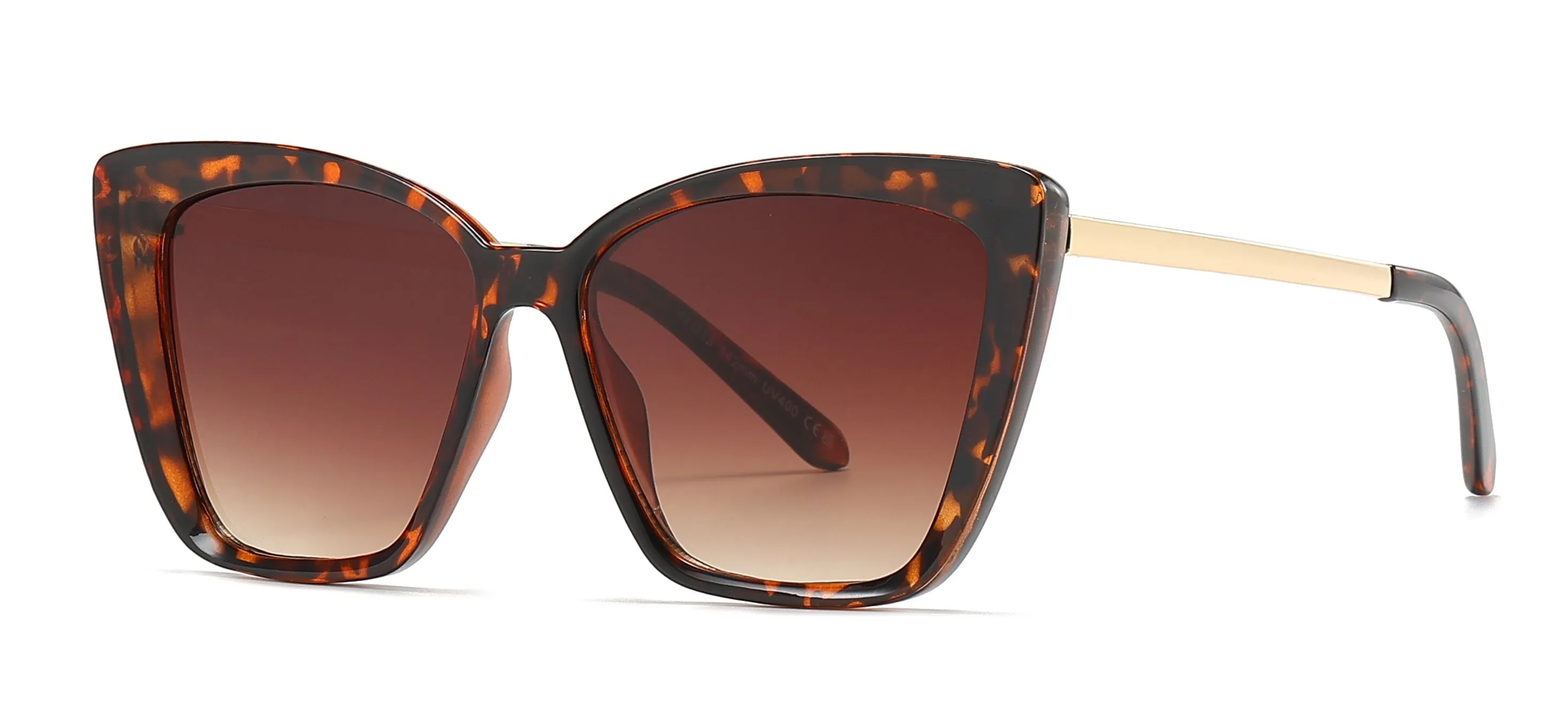 8010 - Plastic Square Box Cat Eye Sunglasses