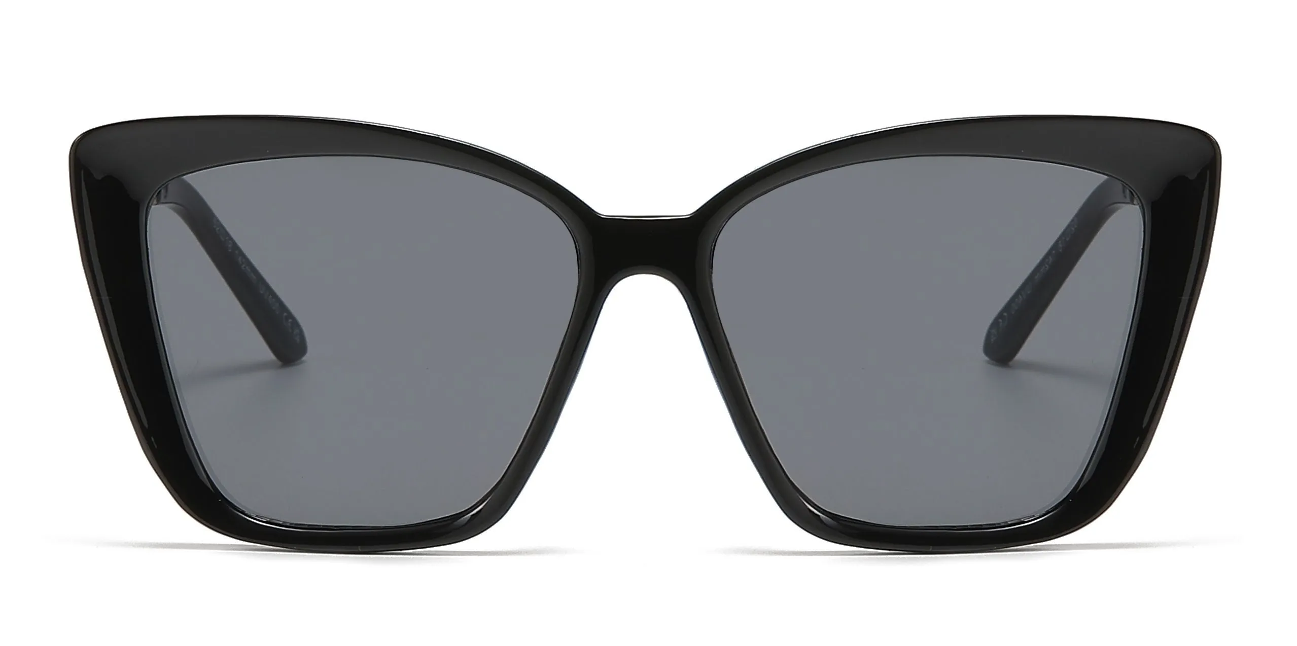 8010 - Plastic Square Box Cat Eye Sunglasses