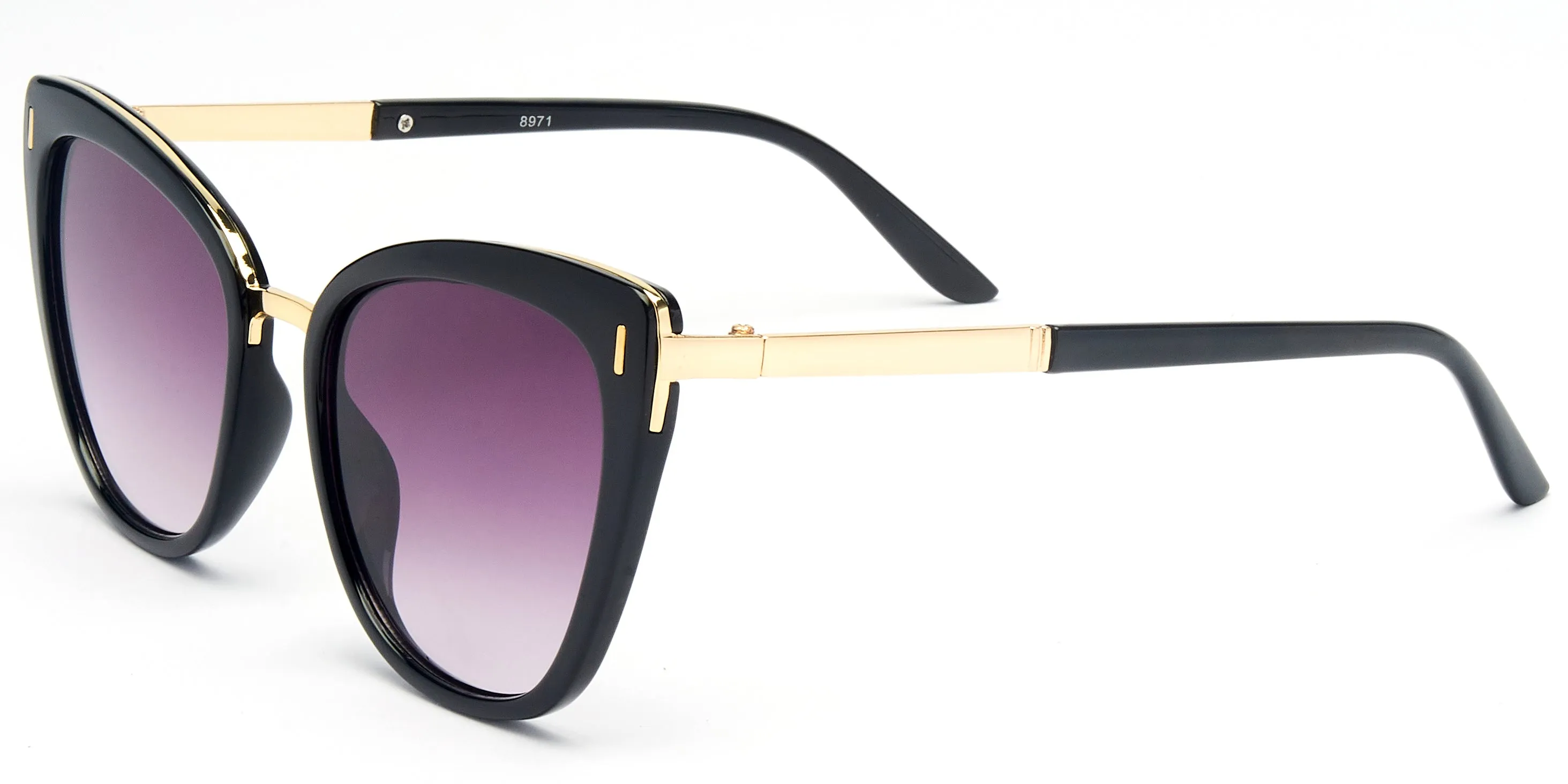8971 - Plastic Cat Eye Sunglasses