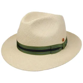 Albenga Green Stripes Panama Hat by Mayser