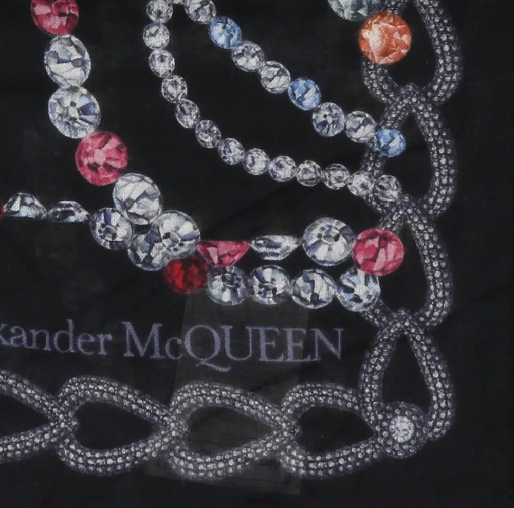 Alexander McQueen Printed Lightweight Scarf