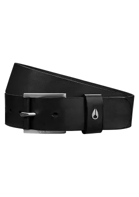 Americana Leather Belt - Black / Silver