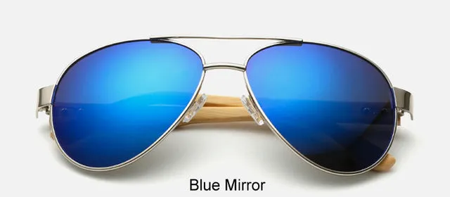 Bamboo Sunglasses Pilot Style UV400 lenses - BB212