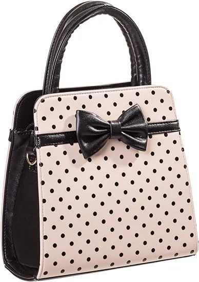 Banned Apparel Vintage 50s Rockabilly Carla Polka Dot Handbag