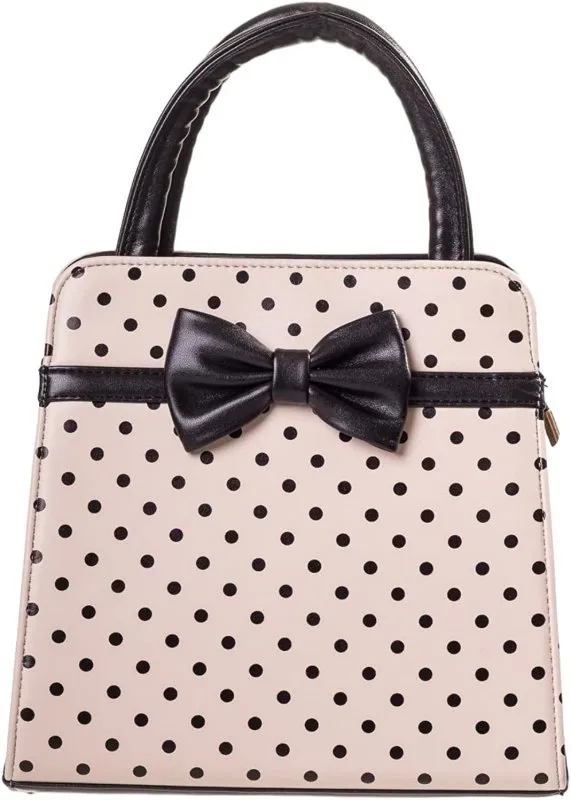 Banned Apparel Vintage 50s Rockabilly Carla Polka Dot Handbag