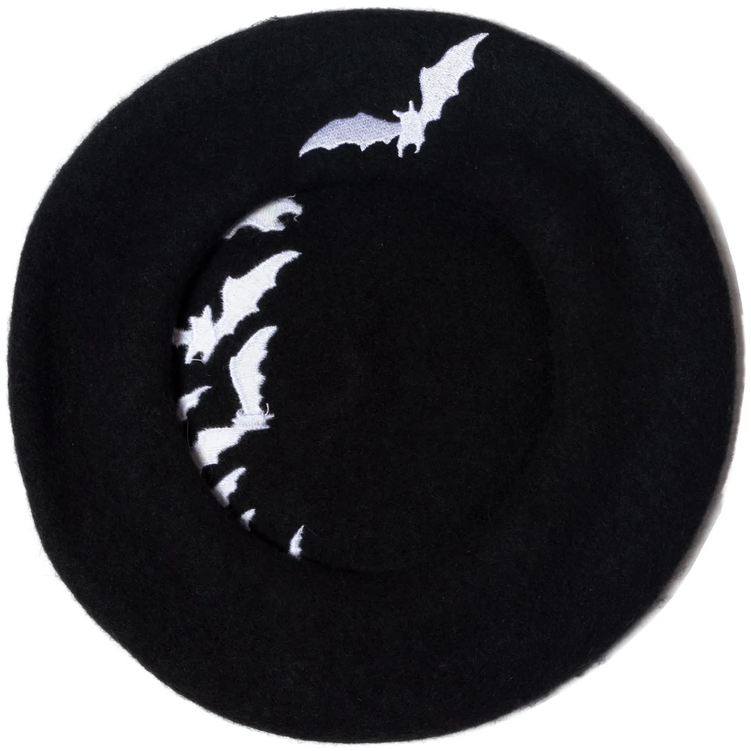 Bat Repeat White Beret Hat
