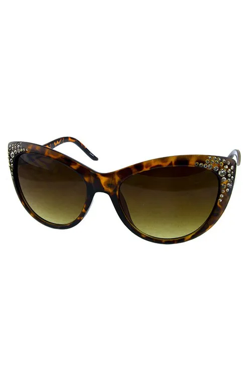 Blingy Mod Cat Eye Sunglasses