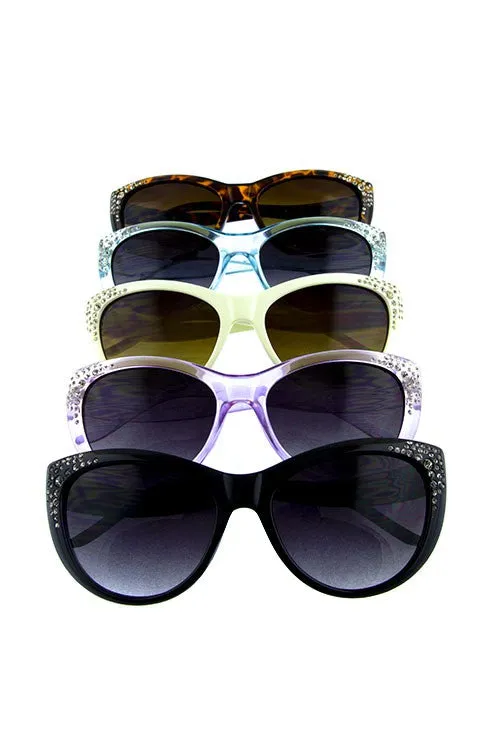 Blingy Mod Cat Eye Sunglasses