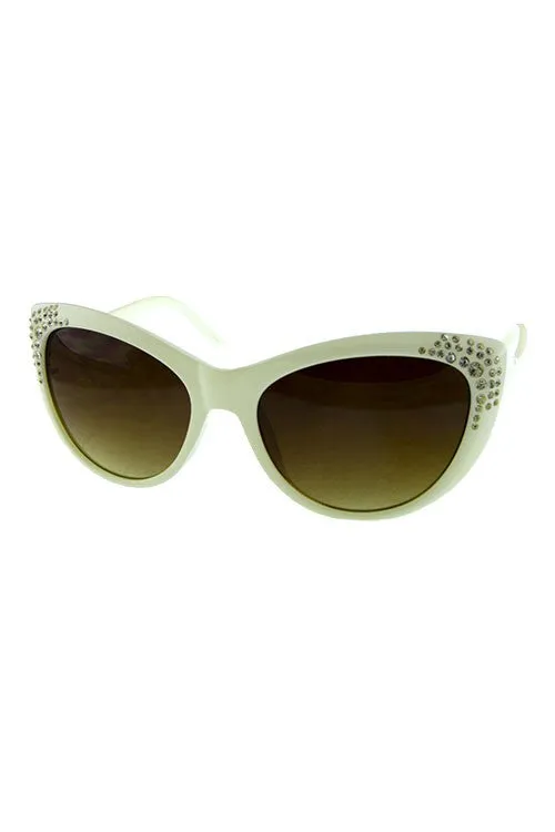 Blingy Mod Cat Eye Sunglasses