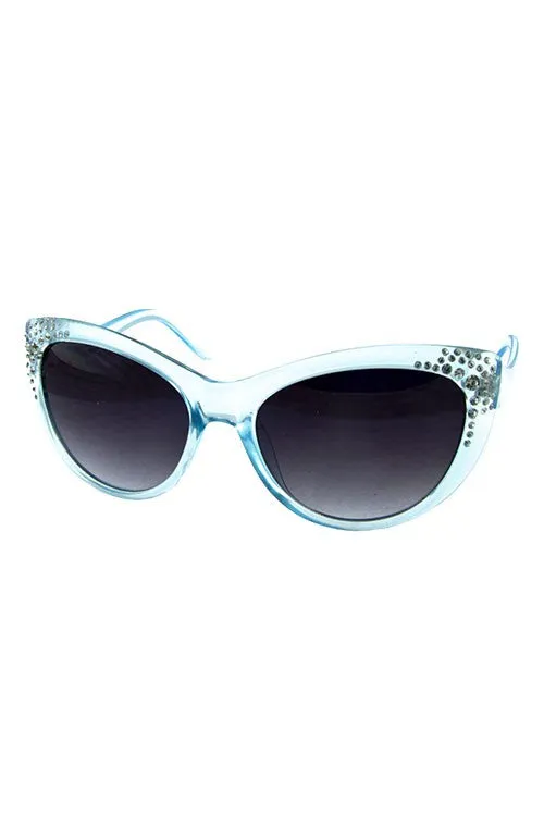 Blingy Mod Cat Eye Sunglasses