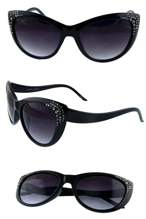 Blingy Mod Cat Eye Sunglasses