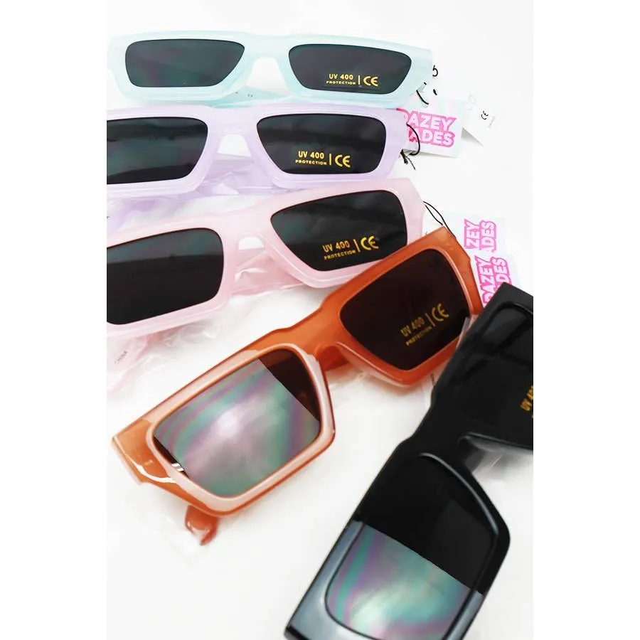 Bold Rim Angled Square Sunglasses