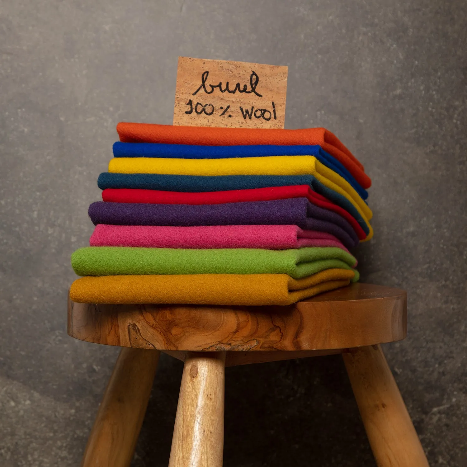 Burel – Coloured Portuguese boiled wool fabric