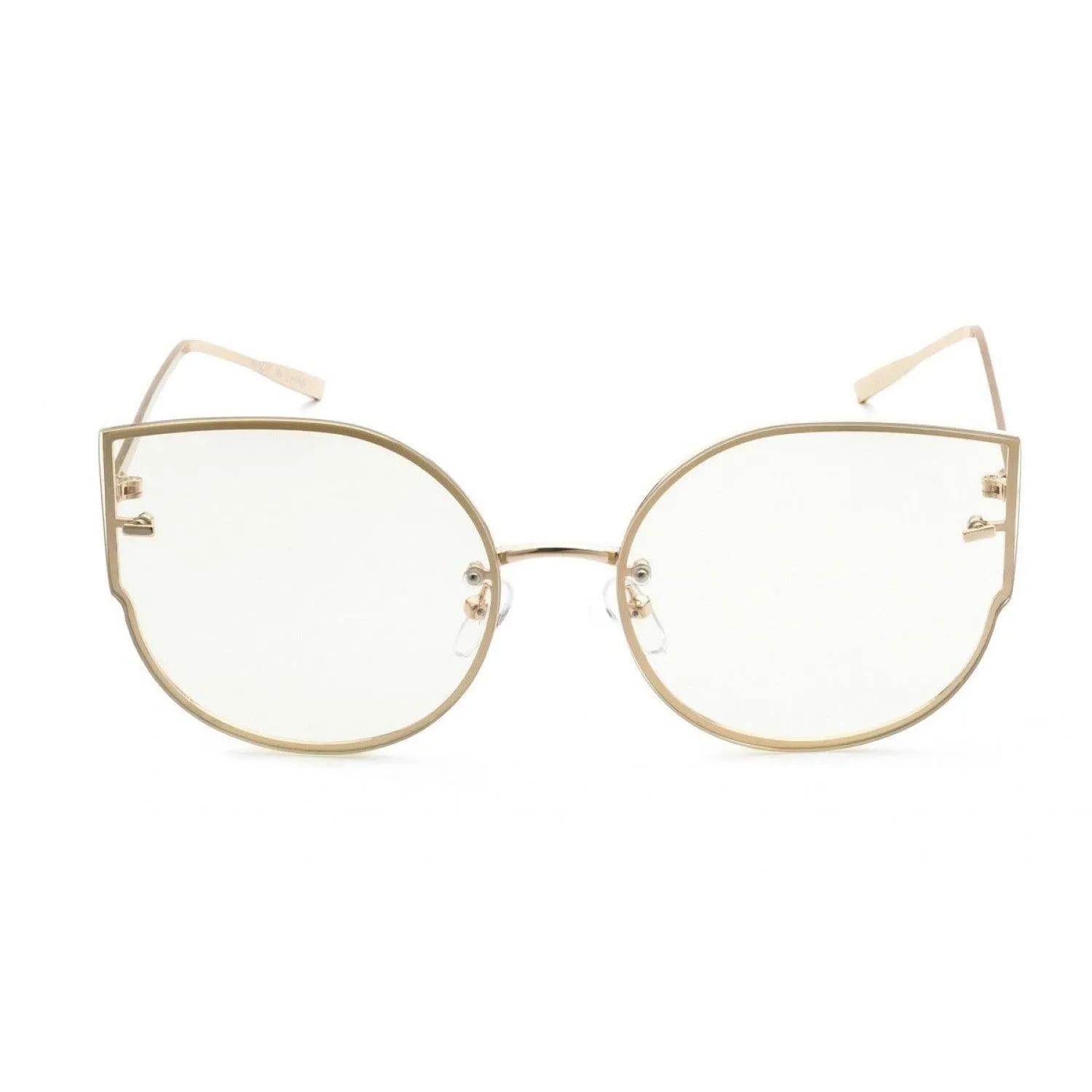 Cateye Metal Frame Glasses