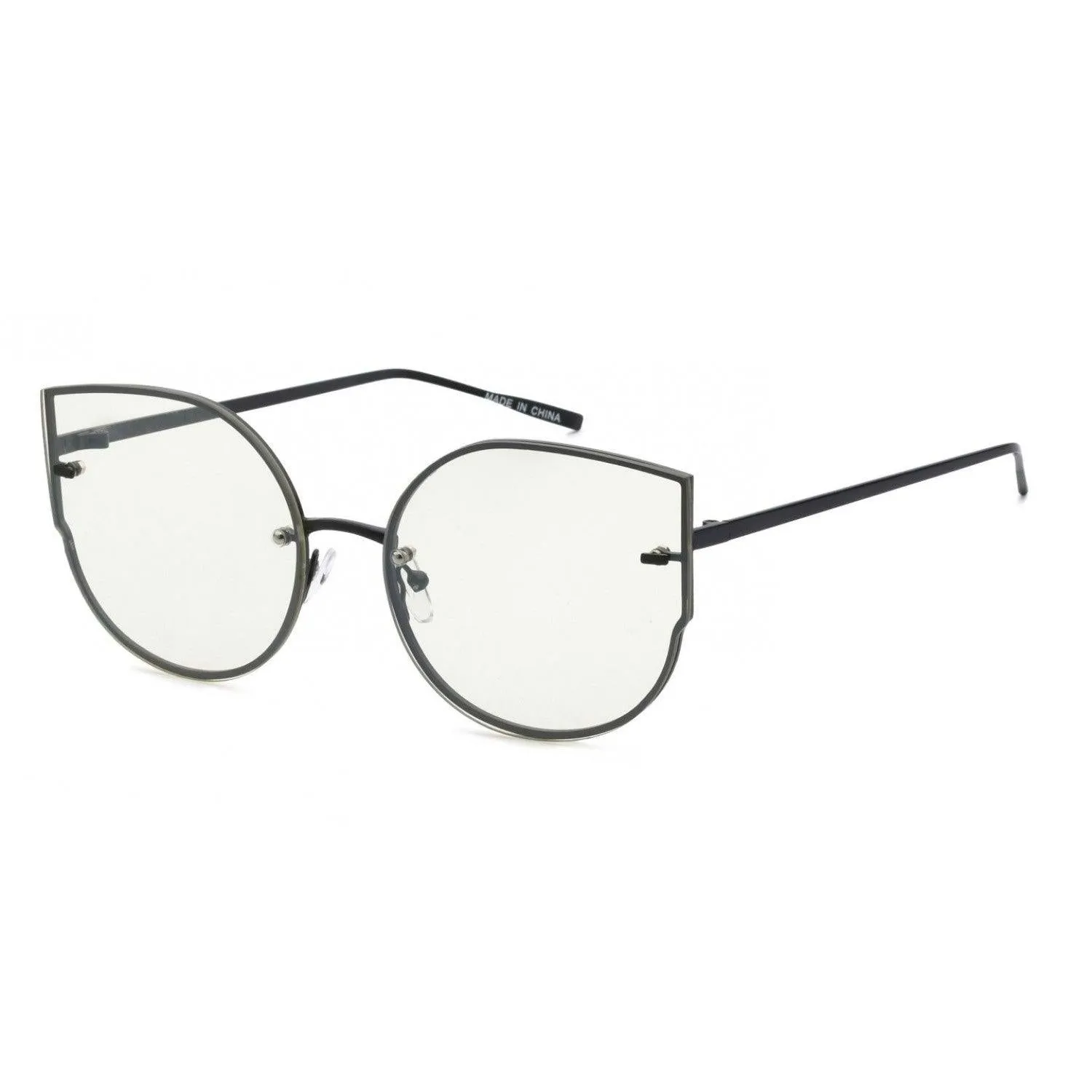 Cateye Metal Frame Glasses