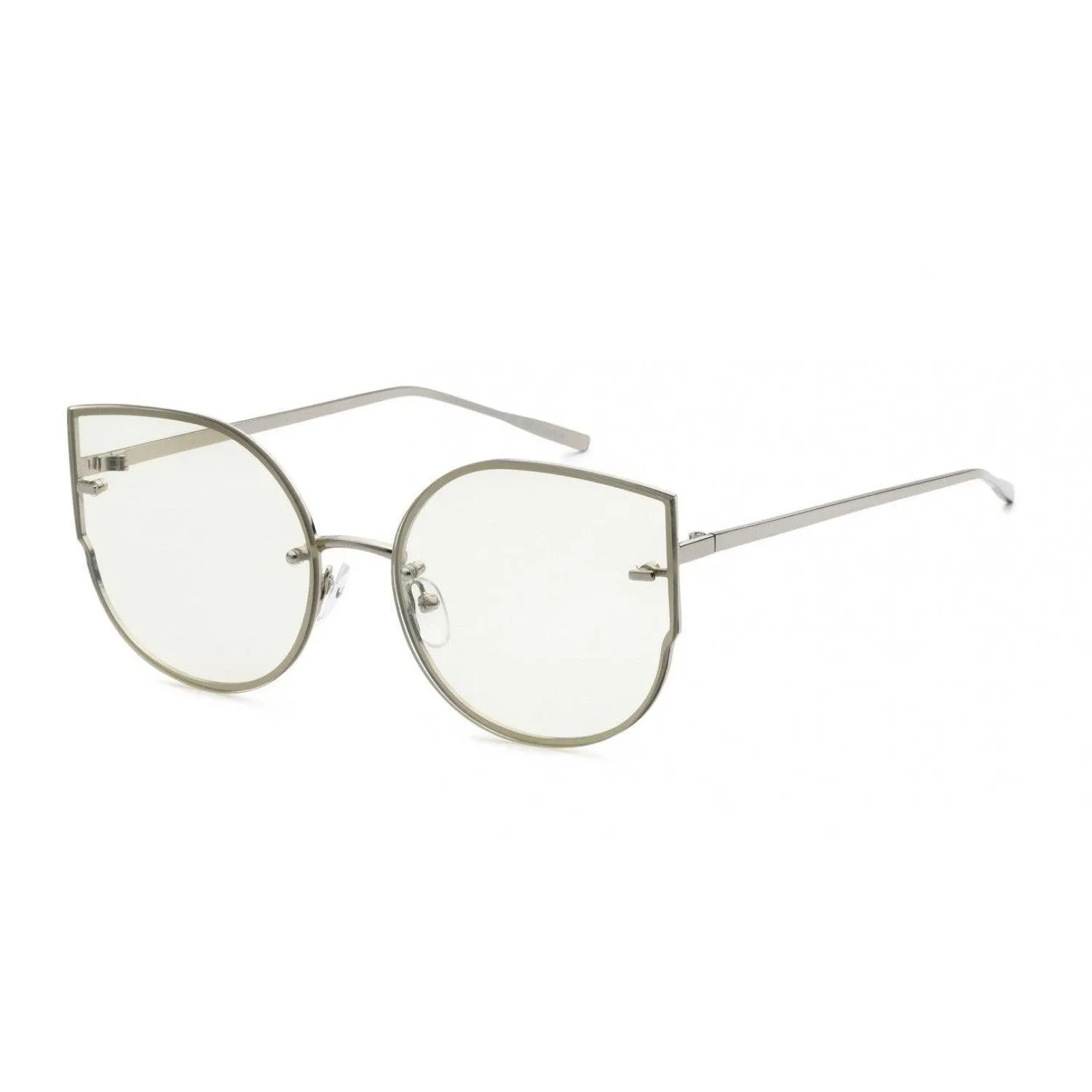 Cateye Metal Frame Glasses
