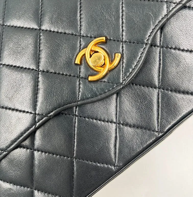 Chanel Vintage Black Single Flap Bag