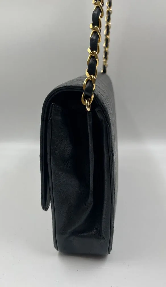 Chanel Vintage Black Single Flap Bag