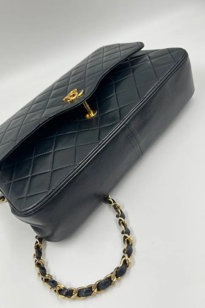 Chanel Vintage Black Single Flap Bag