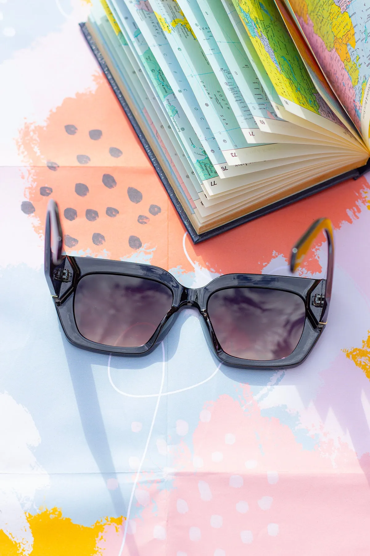Chunky Angled Square Sunglasses