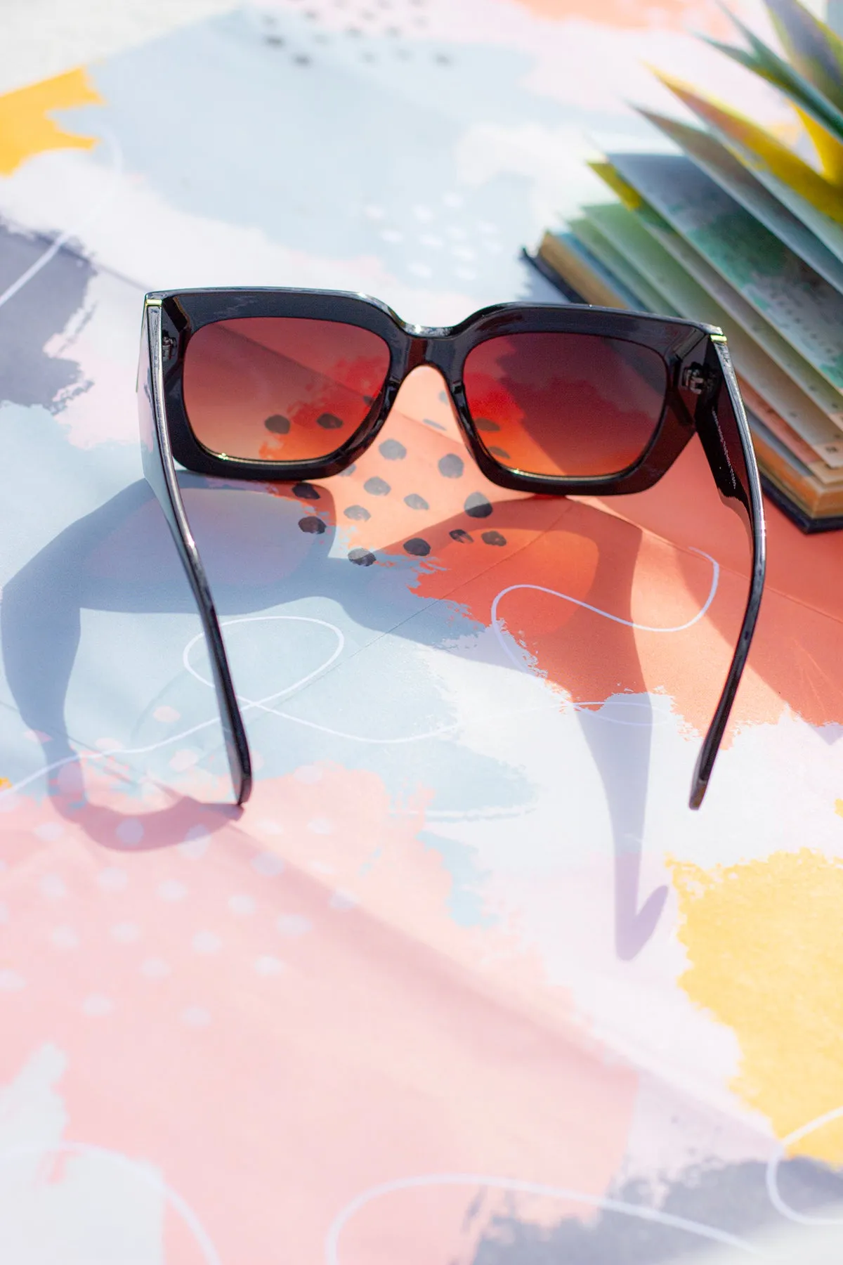Chunky Angled Square Sunglasses
