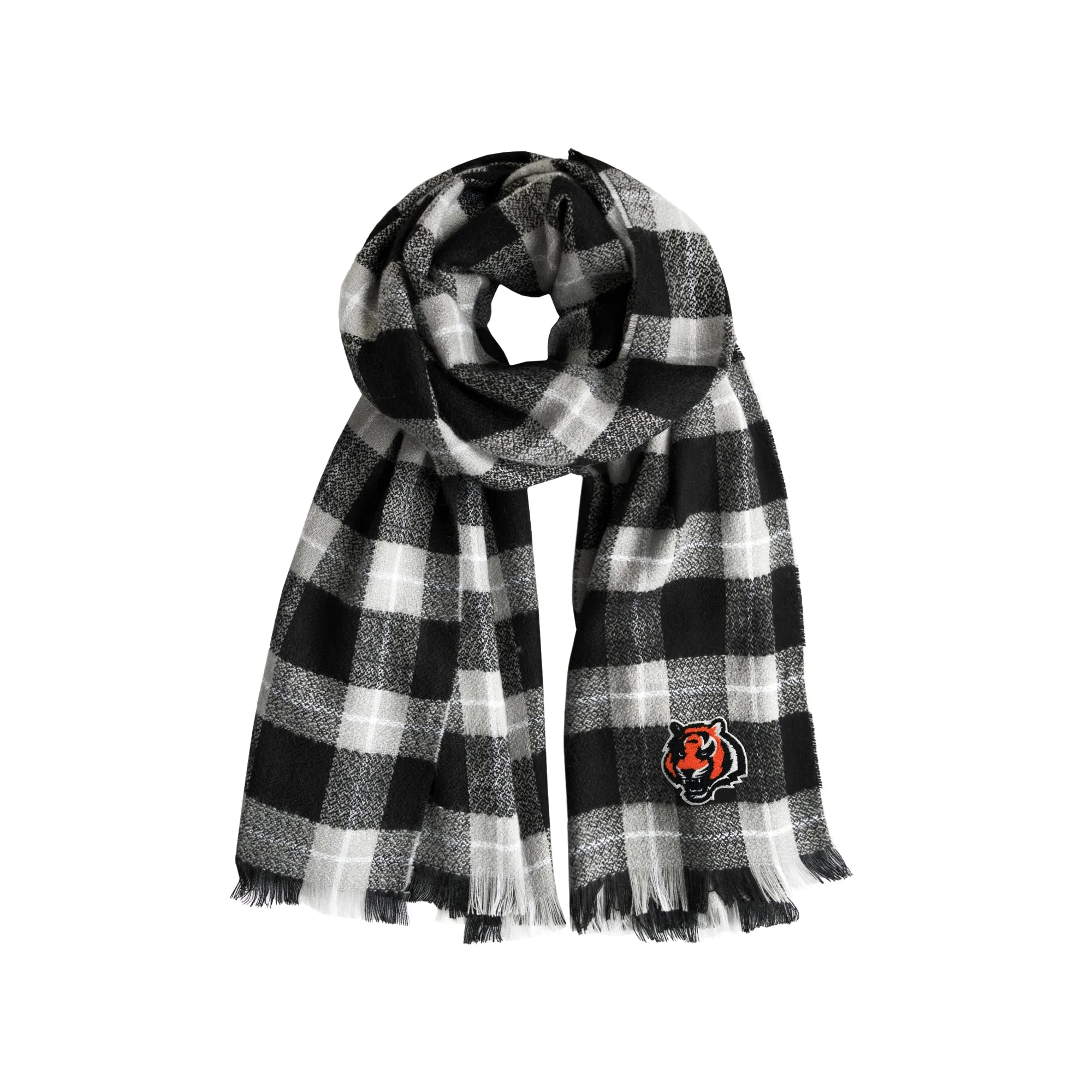 Cincinnati Bengals Plaid Blanket Scarf
