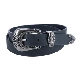 CTM® Women's 3 Piece Skinny Western Belt