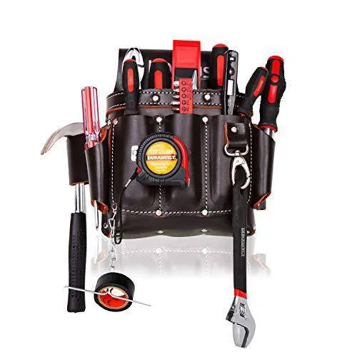 ELECTRICIAN LEATHER TOOL POUCH - ESSENTIAL GEAR FOR PROS