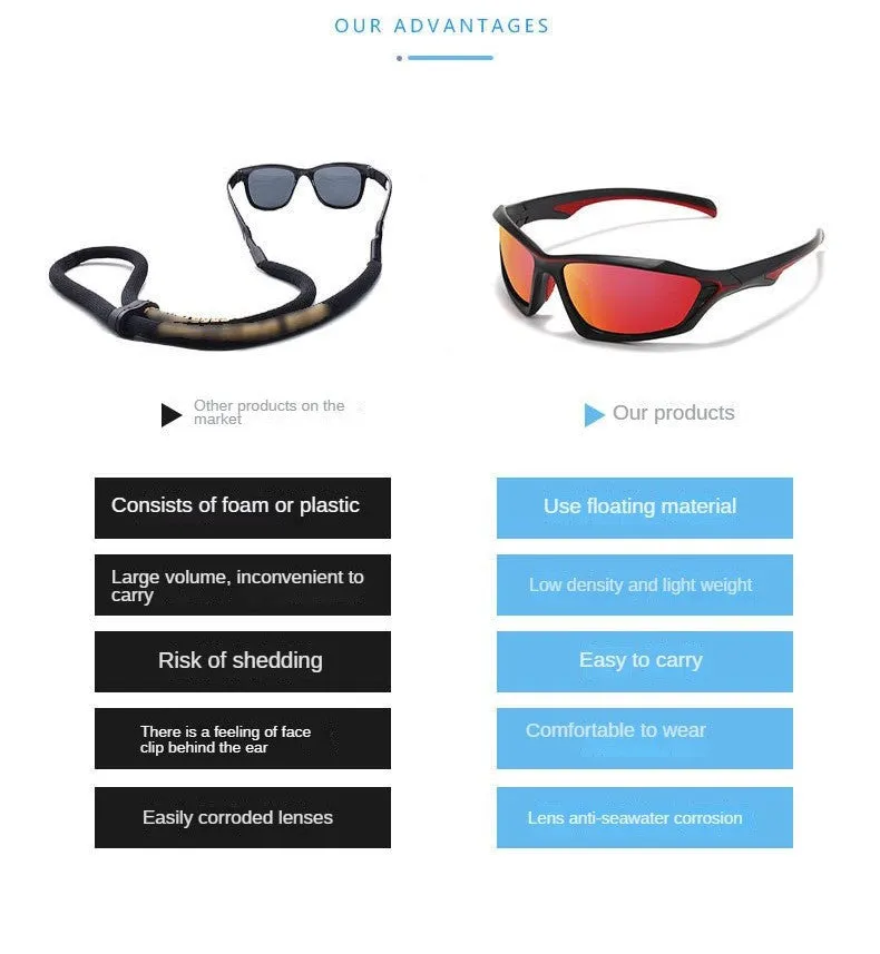 Floating Polarized Monochrome Drift Sport Sunglasses