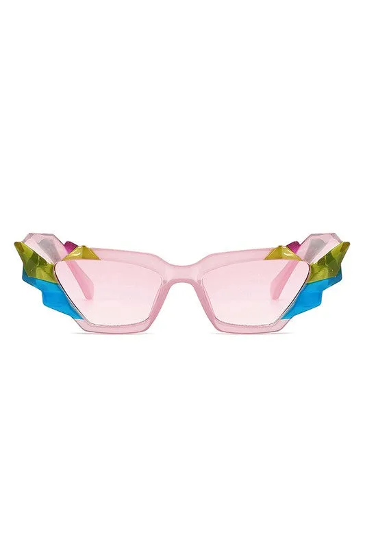 Geometric Irregular Cat Eye Fashion Sunglasses