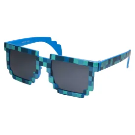 grinderPUNCH Pixelated 8 Bit "Buddy" Non Prescription Kids to Adults Glasses/Sunglasses