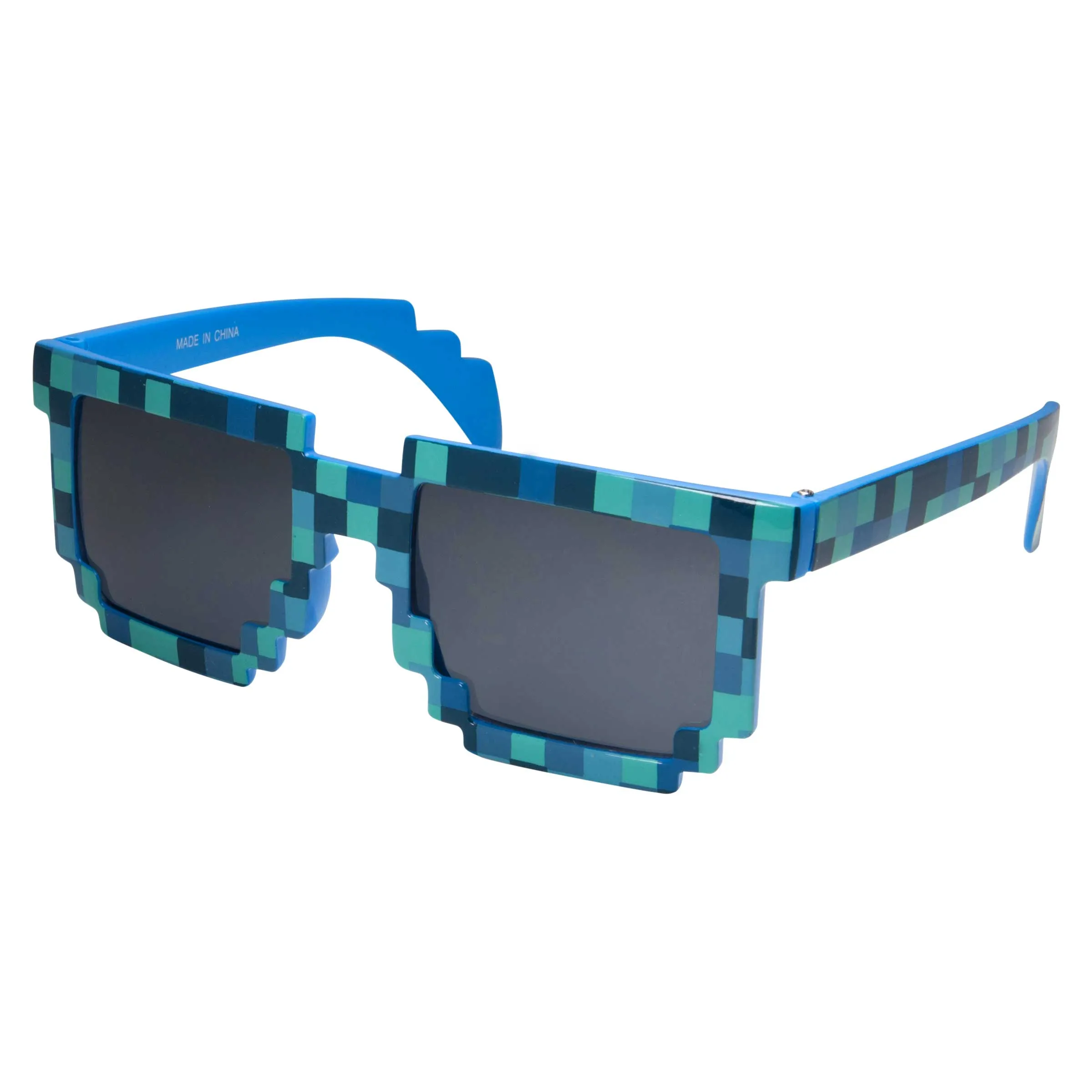 grinderPUNCH Pixelated 8 Bit "Buddy" Non Prescription Kids to Adults Glasses/Sunglasses