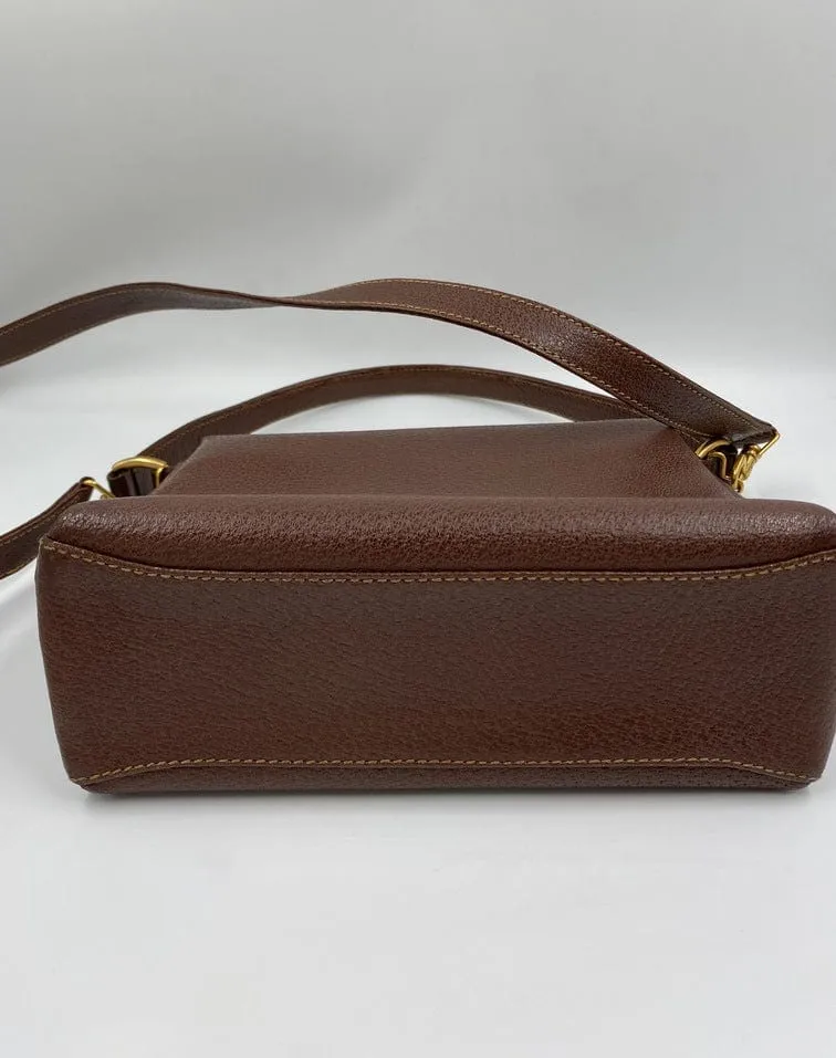 Gucci Leather Bag w Bamboo clasp