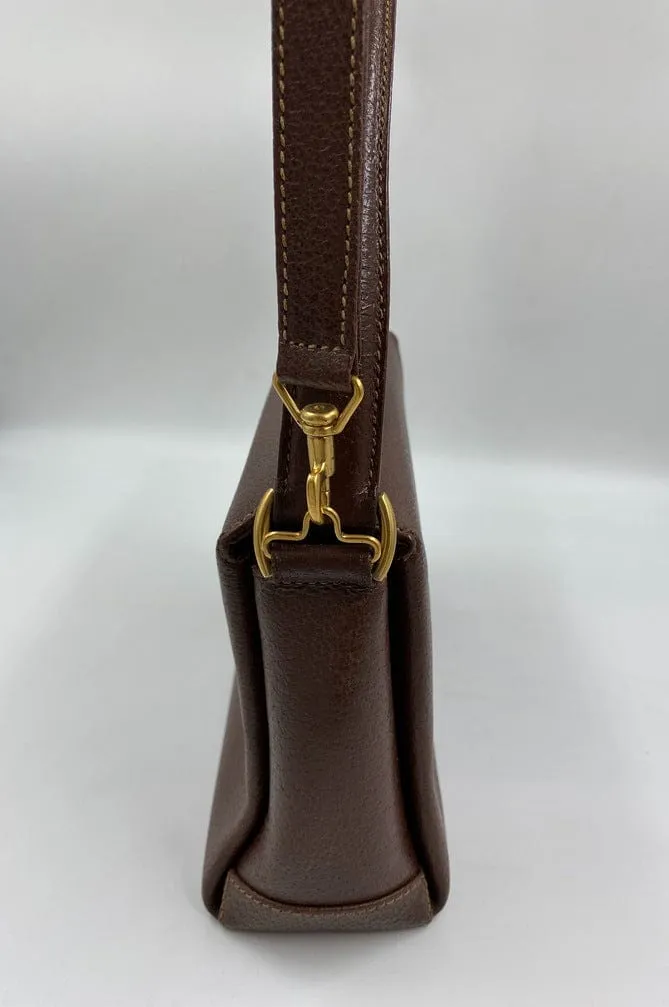 Gucci Leather Bag w Bamboo clasp