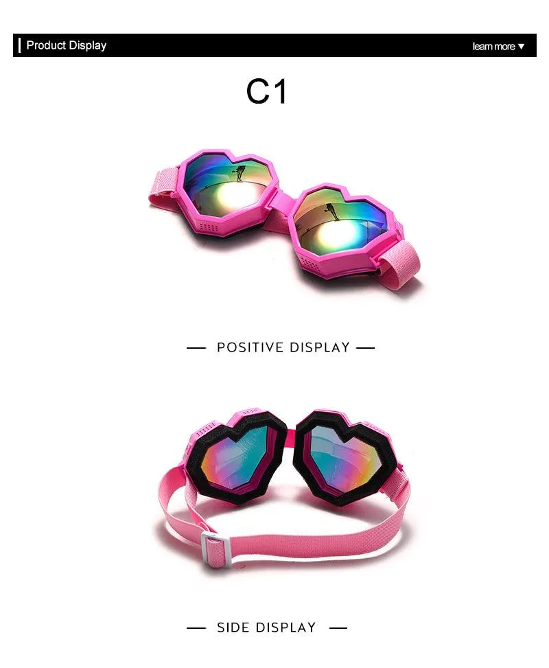 Heart Shaped Goggle Sunglasses
