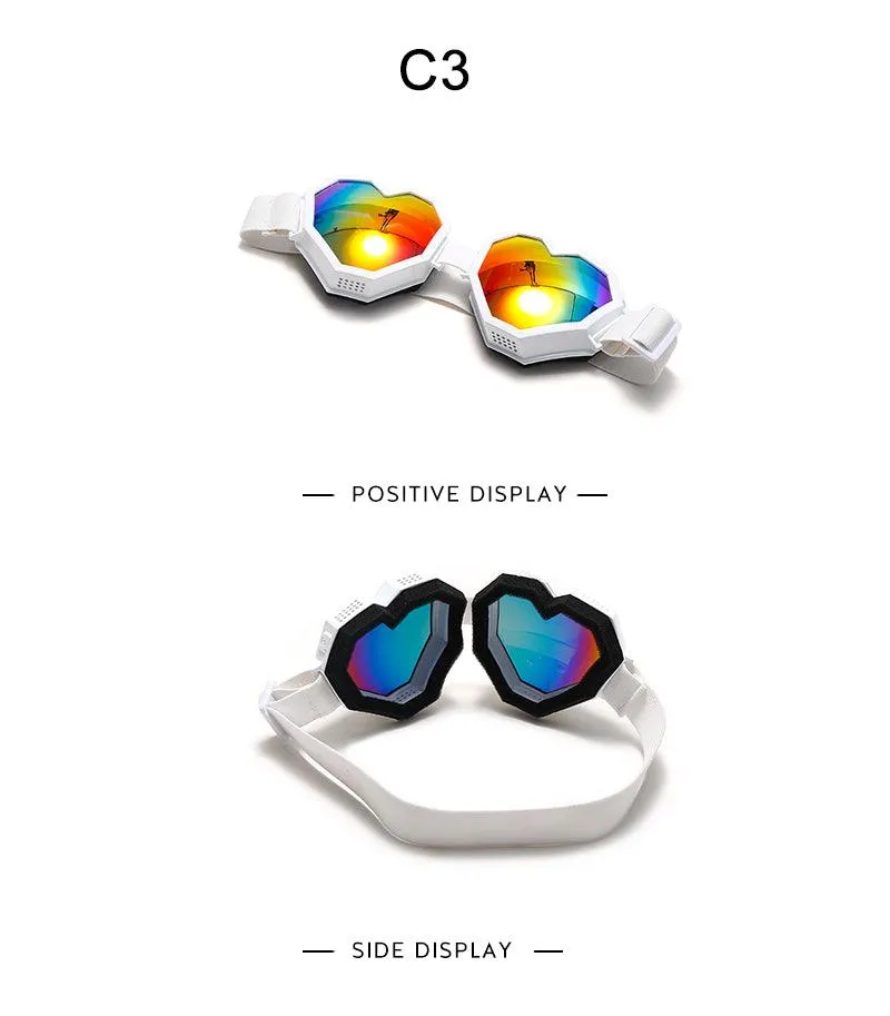 Heart Shaped Goggle Sunglasses