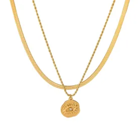 Ida layered chain necklaces ( set of 2 necklaces )