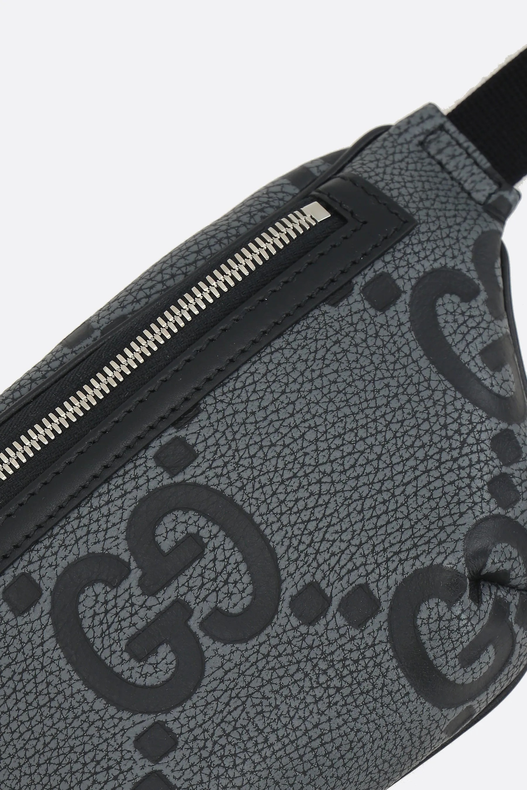 Jumbo GG Grained Leather Belt Bag
