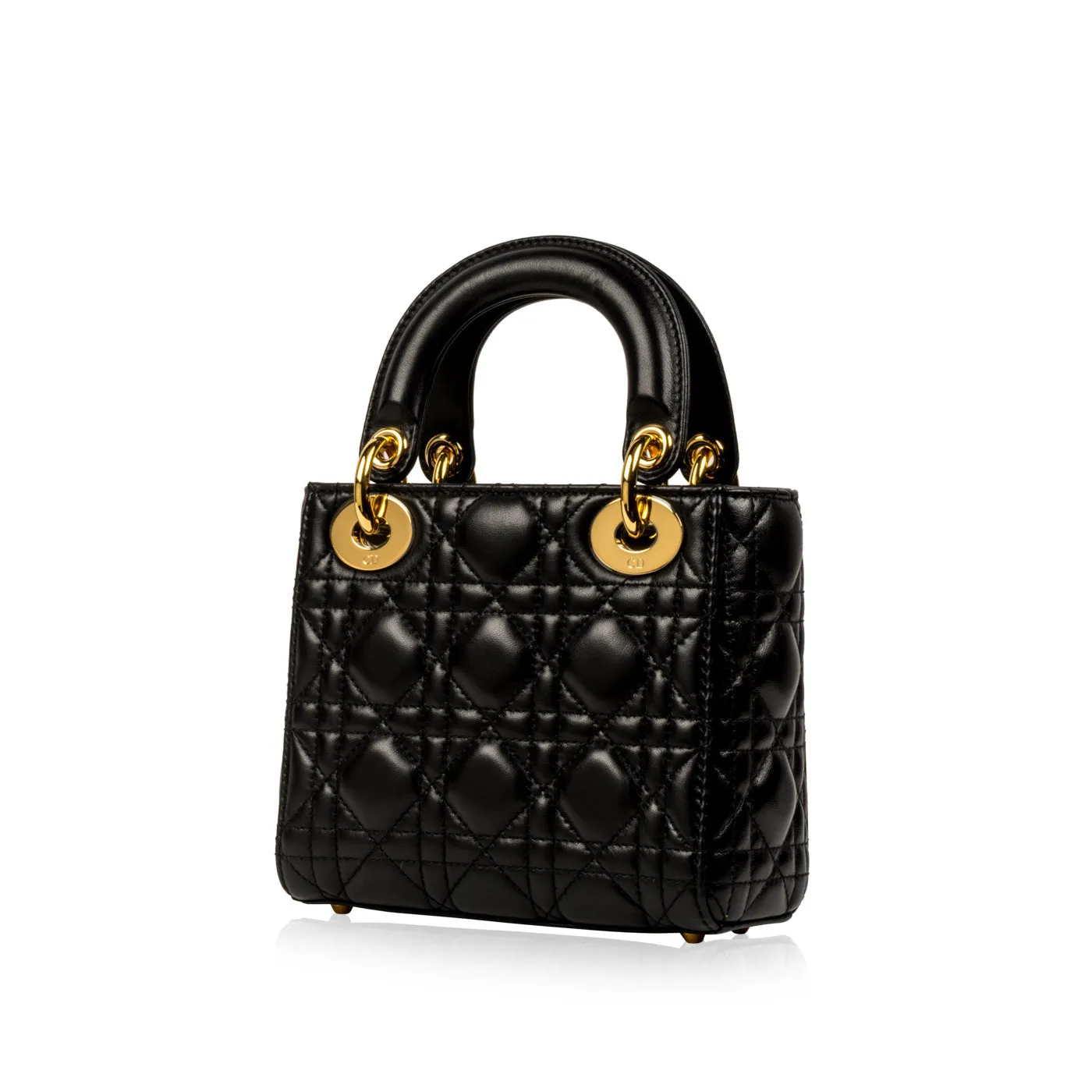 Lady Trendy Inspired Dior - Mini - Black Lambskin
