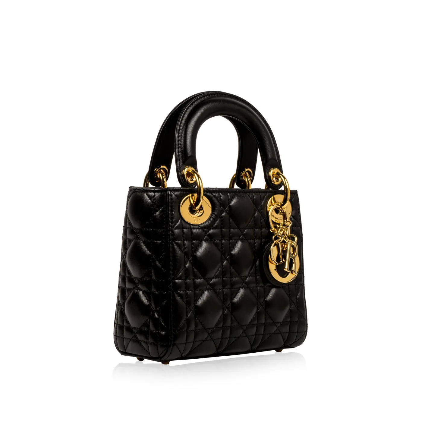 Lady Trendy Inspired Dior - Mini - Black Lambskin