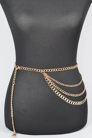 Layered Metal Chain Belt