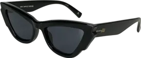 Le Specs Black Lost Days Tritan Cat-eye Sunglasses