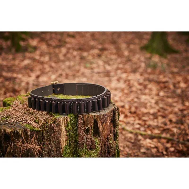 Leather Cartridge Belt - Brown