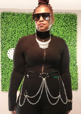 Link Chain Harness Belt - Plus Size
