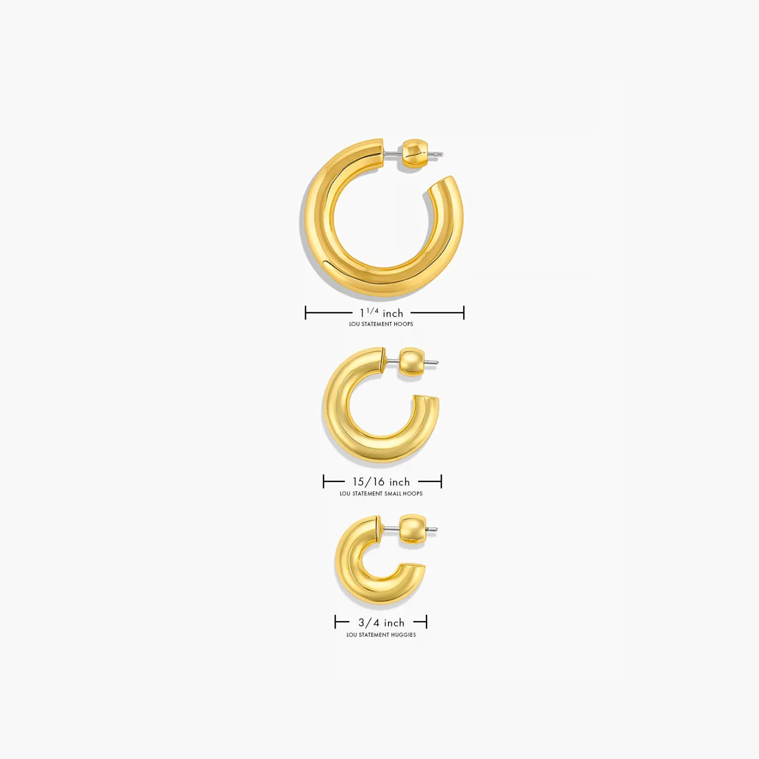 Lou Statement Small Hoops