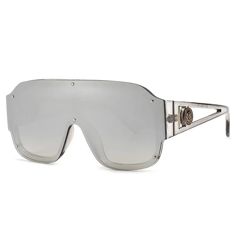 Luxury Designer Oversized Square Sunglasses Rivet Shades UV400