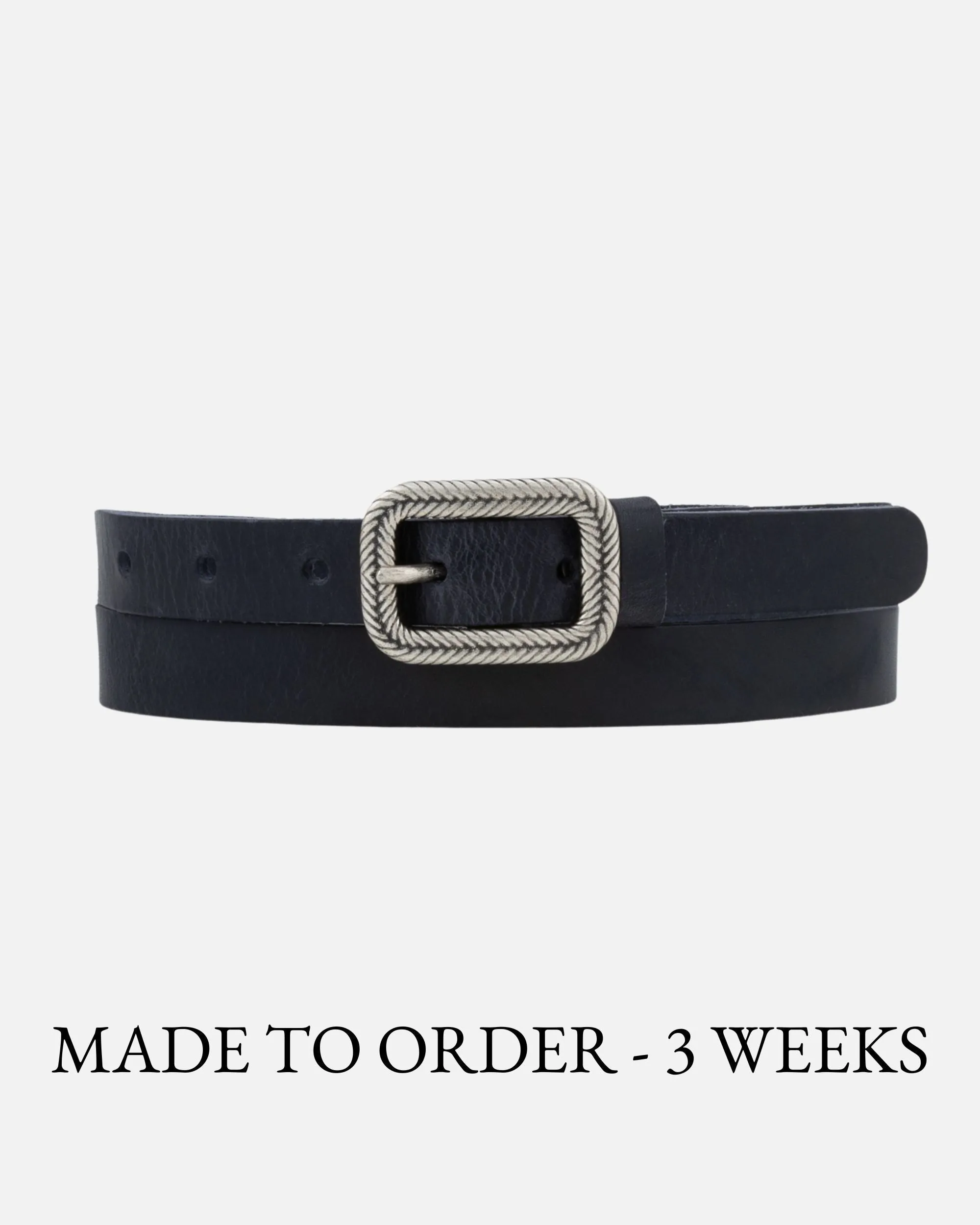 MADE TO ORDER Alina | Vintage Skinny Leather Belt