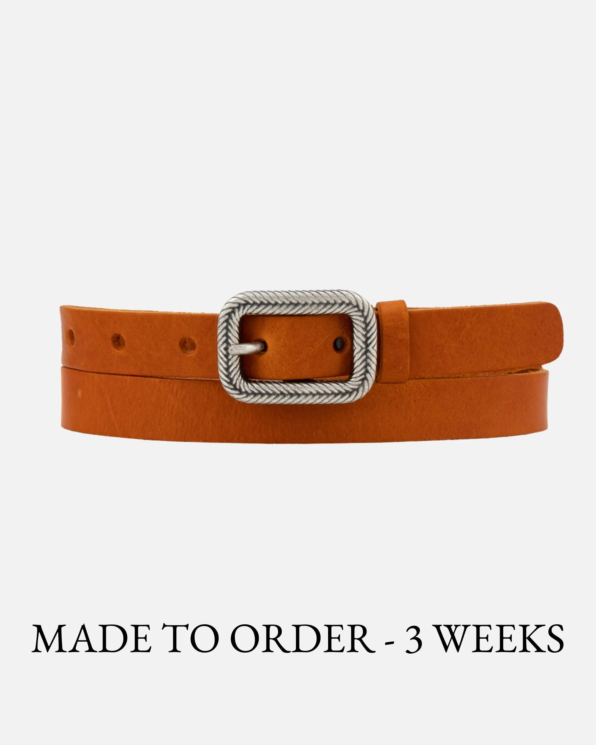 MADE TO ORDER Alina | Vintage Skinny Leather Belt