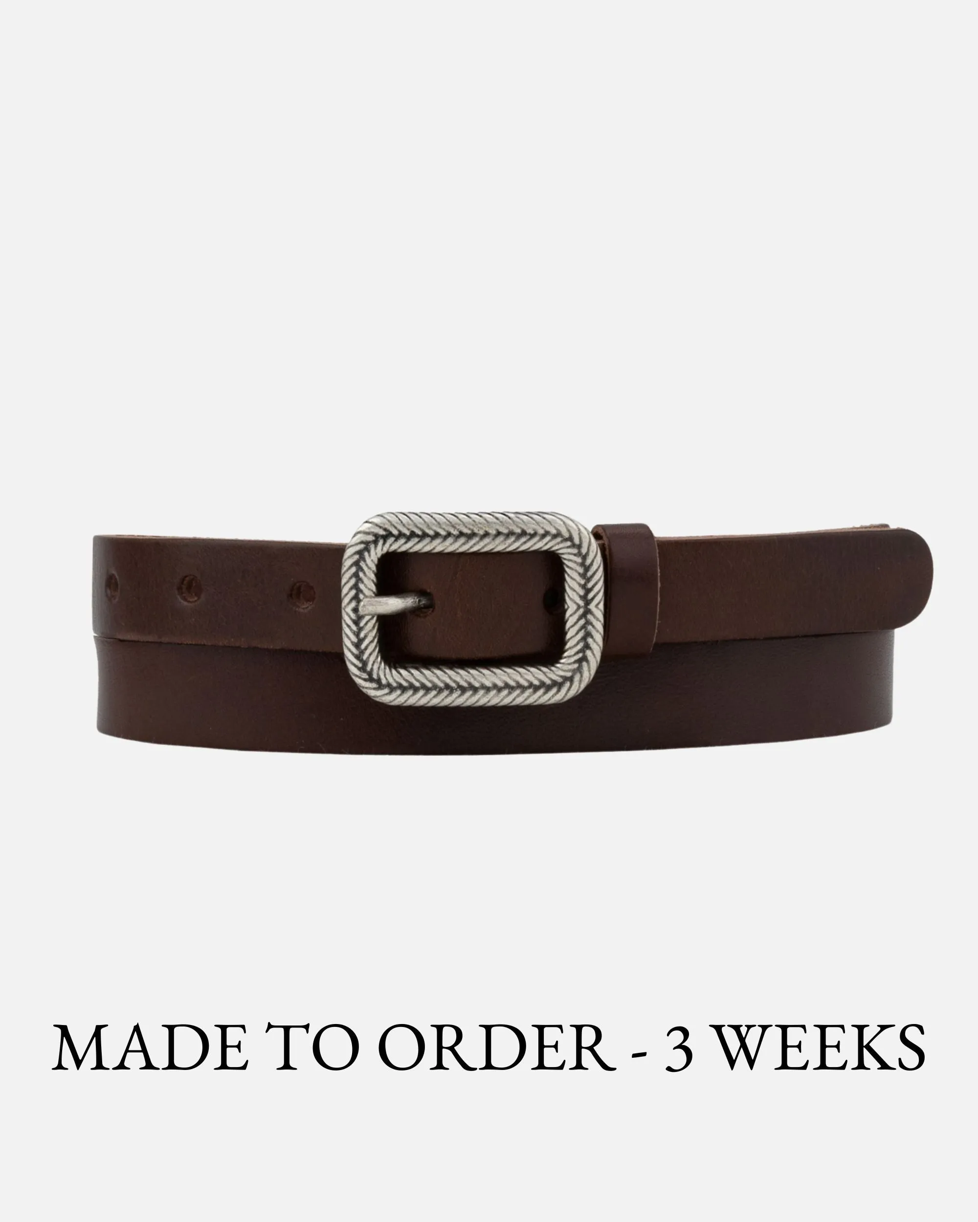 MADE TO ORDER Alina | Vintage Skinny Leather Belt